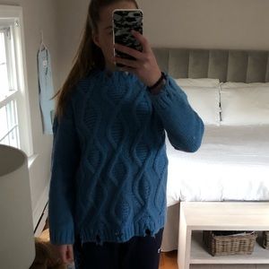 Blue Knit Sweater
